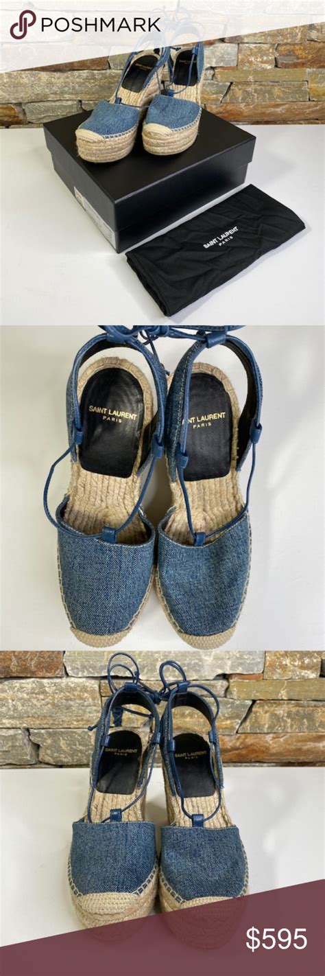 ysl denim espadrilles.